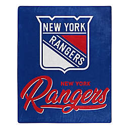 NHL New York Rangers Signature Raschel Throw Blanket