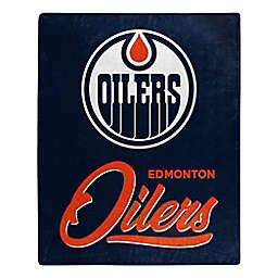 NHL Edmonton Oilers Signature Raschel Throw Blanket