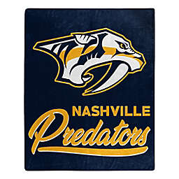 NHL Nashville Predators Signature Raschel Throw Blanket