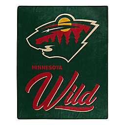 NHL Minnesota Wild Signature Raschel Throw Blanket