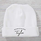 Welcome To The World Personalized Baby Hat