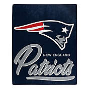 NFL New England Patriots &quot;Signature&quot; Raschel Throw Blanket