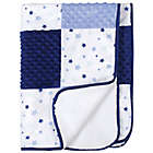 Alternate image 0 for Just Born&reg; Stars Patchwork Plush Blanket in Blue