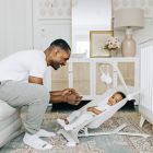 Alternate image 4 for Baby Delight&reg; Alpine Deluxe Organic Cotton Portable Bouncer in Oat