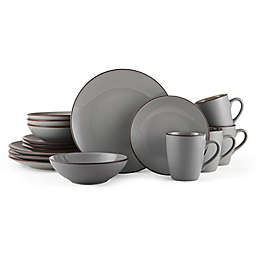 Pfaltzgraff® Pierce Gray 16-Piece Dinnerware Set in Grey