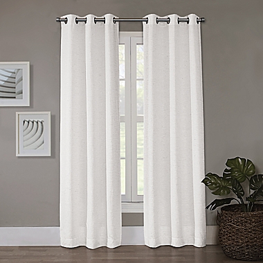 Simply Essential&trade; Chase 84-Inch Grommet Window Curtain Panels in Ivory (Set of 2). View a larger version of this product image.