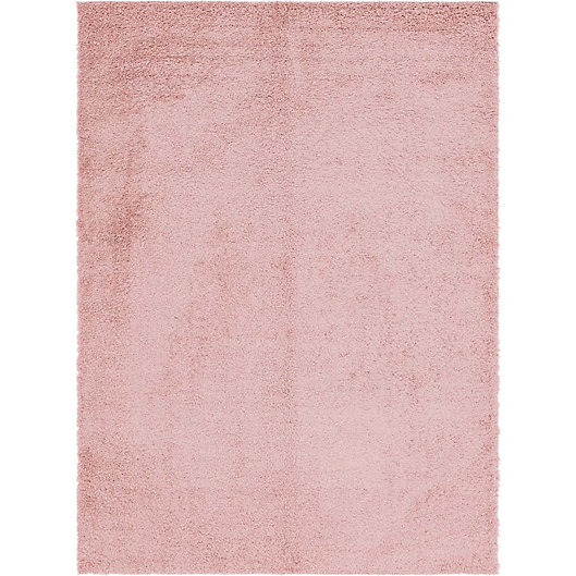 Alternate image 1 for Unique Loom Davos 9' x 12' Shag Area Rug in Dusty Rose