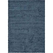 Unique Loom Davos Shag 7&#39; x 10&#39; Area Rug in Marine Blue