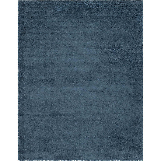 Alternate image 1 for Unique Loom Davos Shag 10' x 13' Area Rug in Marine Blue