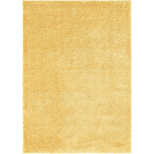 Alternate image 1 for Unique Loom Davos Shag 7' x 10' Area Rug in Yellow