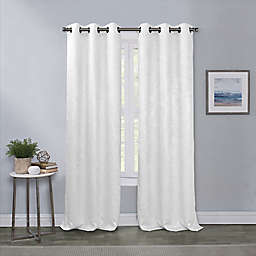 Design Solutions Bianca Grommet Panel 63 Inch Window Curtain Panel in White 