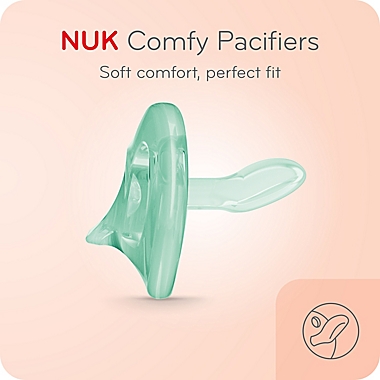 NUK&reg; Comfy&trade; 3-Pack Orthodontic Pacifiers in Pink/Purple. View a larger version of this product image.