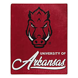 University of Arkansas "Signature" Raschel Throw Blanket
