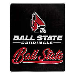 Ball State University "Signature" Raschel Throw Blanket