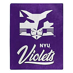 New York University "Signature" Raschel Throw Blanket