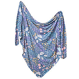 Copper Pearl™ Meadow Knit Swaddle Blanket in Blue
