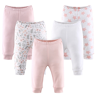 The Peanutshell&trade;  5-Pack Flowers and Stars Pants. View a larger version of this product image.