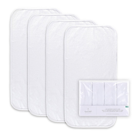 Alternate image 1 for The Peanutshell™ 4-Pack Waterproof Changing Pad Liners in White