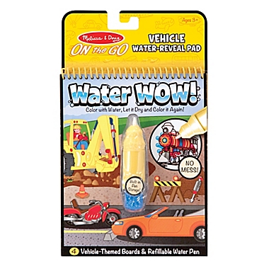 Melissa and Doug&reg; Water Wow!&reg; 2-Piece Vehicle Water Reveal Pad. View a larger version of this product image.