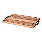 Alternate image 2 for Our Table&trade; 15-Inch x 20-Inch Acacia Carving Board with Handles