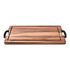 Alternate image 3 for Our Table&trade; 15-Inch x 20-Inch Acacia Carving Board with Handles