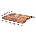 Alternate image 3 for Our Table&trade; 14-Inch x 18-Inch Acacia Cutting Board with Cutout Handles