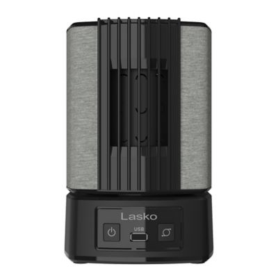 Lasko&reg; SlumberBreeze&trade; 2-in-1 Personal Fan with White Noise in Black