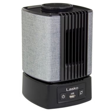 Lasko&reg; SlumberBreeze&trade; 2-in-1 Personal Fan with White Noise in Black. View a larger version of this product image.