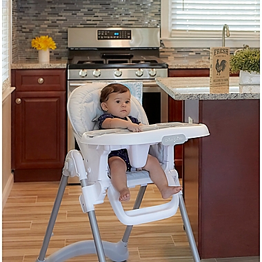Dream on Me Solid Times High Chair in Grey. View a larger version of this product image.