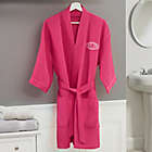 Alternate image 0 for Embroidered Waffle Weave Kimono Robe in Pink