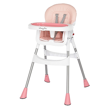 Dream on Me Table Talk 2-in-1 Portable High Chair in Pink. View a larger version of this product image.