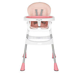 Dream on Me Table Talk 2-in-1 Portable High Chair in Pink