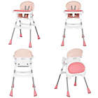 Alternate image 7 for Dream on Me Table Talk 2-in-1 Portable High Chair in Pink