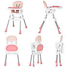 Alternate image 8 for Dream on Me Table Talk 2-in-1 Portable High Chair in Pink
