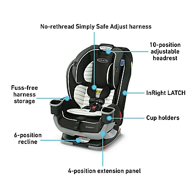 Graco&reg; Extend2Fit&trade; 3-in-1 Car Seat in Hamilton. View a larger version of this product image.