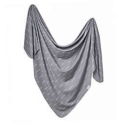 Copper Pearl™ Dash Knit Swaddle Blanket in Grey