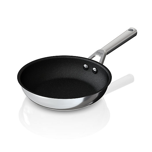 Alternate image 1 for Ninja™ Foodi™ NeverStick™ Nonstick 8-Inch Stainless Steel Fry Pan