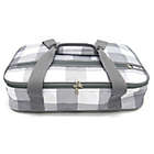 Alternate image 1 for Our Table&trade; Casserole Tote in Grey Plaid