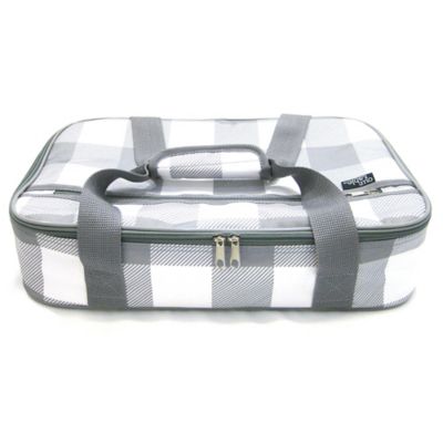 Our Table™ Casserole Tote in Grey Plaid