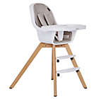 Alternate image 5 for Evolur Zoodle 3-in-1 High Chair  and  Booster Feeding Chair in Light Grey