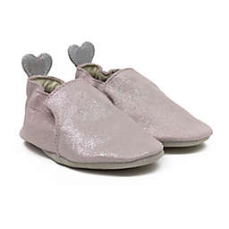 Robeez® Size 6-12M Shimmer Casual Shoe in Pearl Pink