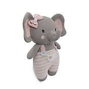 Living Textiles Mia Elephant Huggable Knit Plush Toy in Grey