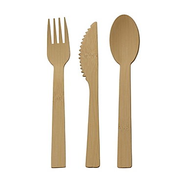 International Silver Let&#39;s Eat 72-Piece Flatware Set in Bamboo. View a larger version of this product image.