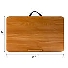 Alternate image 2 for Simply Essential&trade; Adjustable Lap Desk in Natural Woodgrain