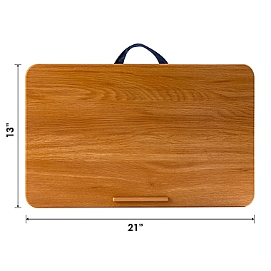 Simply Essential&trade; Adjustable Lap Desk in Natural Woodgrain. View a larger version of this product image.