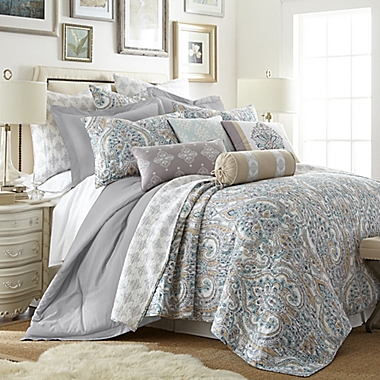 Levtex Home Rome 2-Piece Reversible Twin Quilt Set in Grey. View a larger version of this product image.