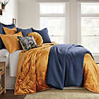 Alternate image 4 for Levtex Home Washed Linen Queen Duvet Cover in Navy