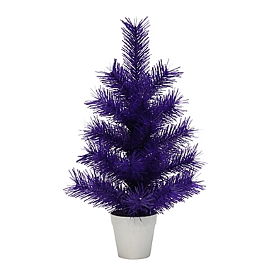 H for Happy&trade; 1.5-Foot Tabletop Christmas Tree in Purple. View a larger version of this product image.