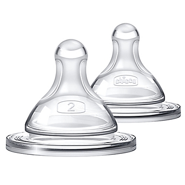 ChiccoDuo&reg; 2-Pack Stage 2 Medium Flow Baby Bottle Nipples. View a larger version of this product image.