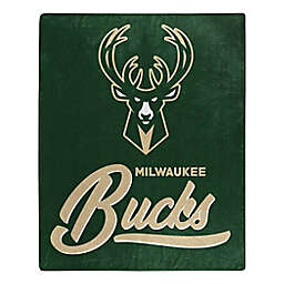 NBA Milwaukee Bucks Signature Raschel Throw Blanket